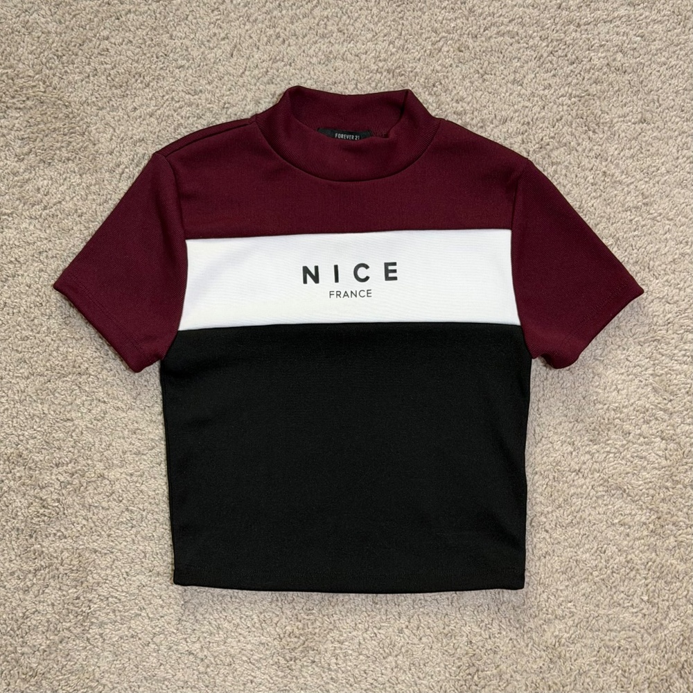 Forever 21 Mock Neck Top